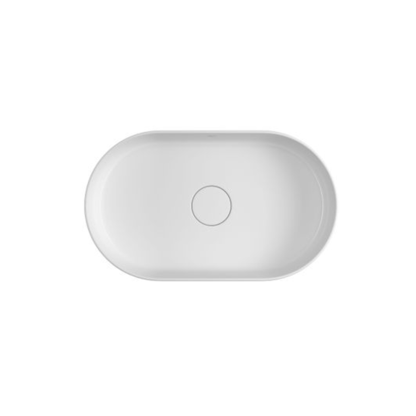 Cuba de Apoio Oval 50cm Branco Deca Slim L.14050.17