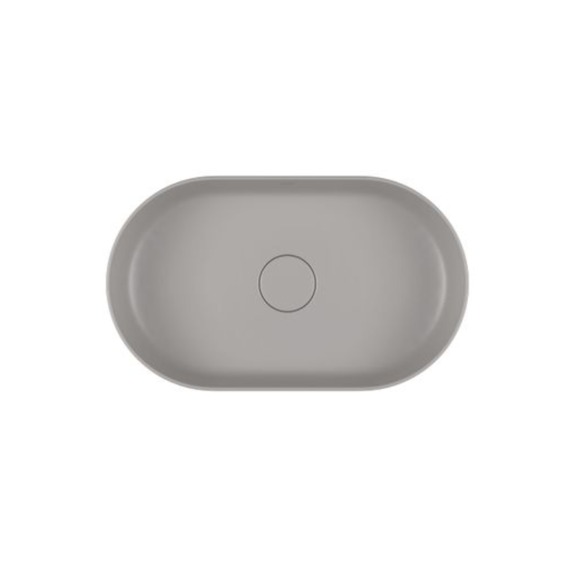 Cuba de Apoio Oval 50cm Soft Antracite Deca Slim L.14050.85