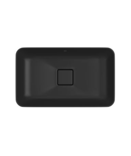 Cuba de Sobrepor Retangular 50cm Ébano Fosco Deca Slim L.23050.94