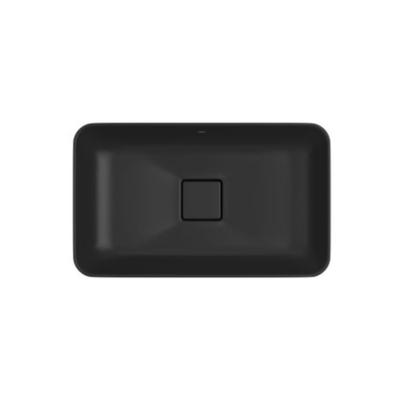 Cuba de Sobrepor Retangular 50cm Ébano Fosco Deca Slim L.23050.94