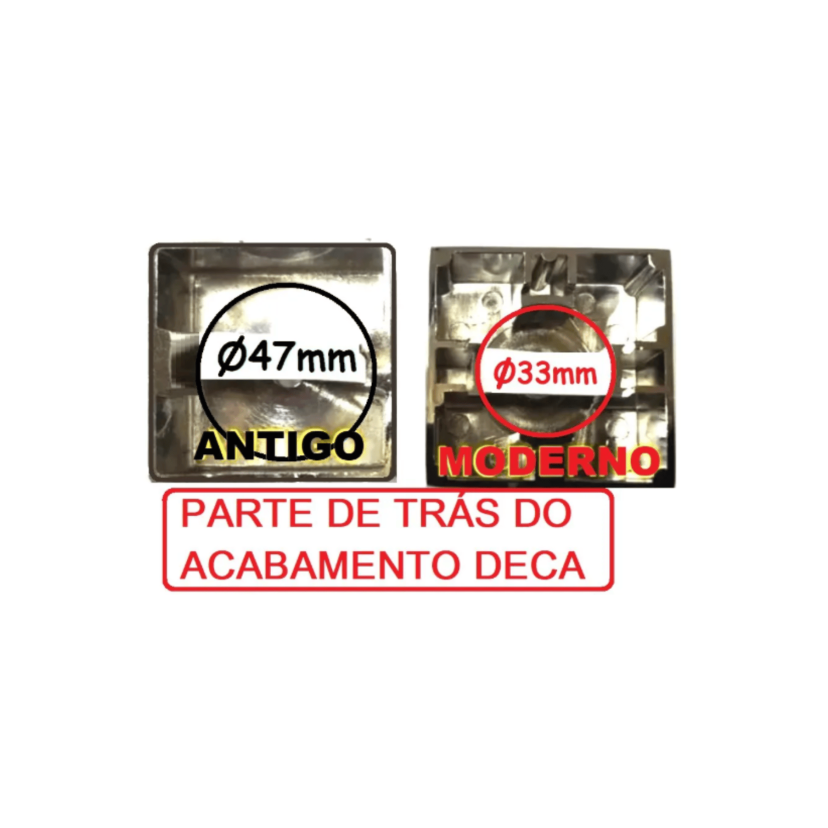 Prolongador Registro Pressão Deca Level, Polo, Dream, Drop e Twist 4504.043