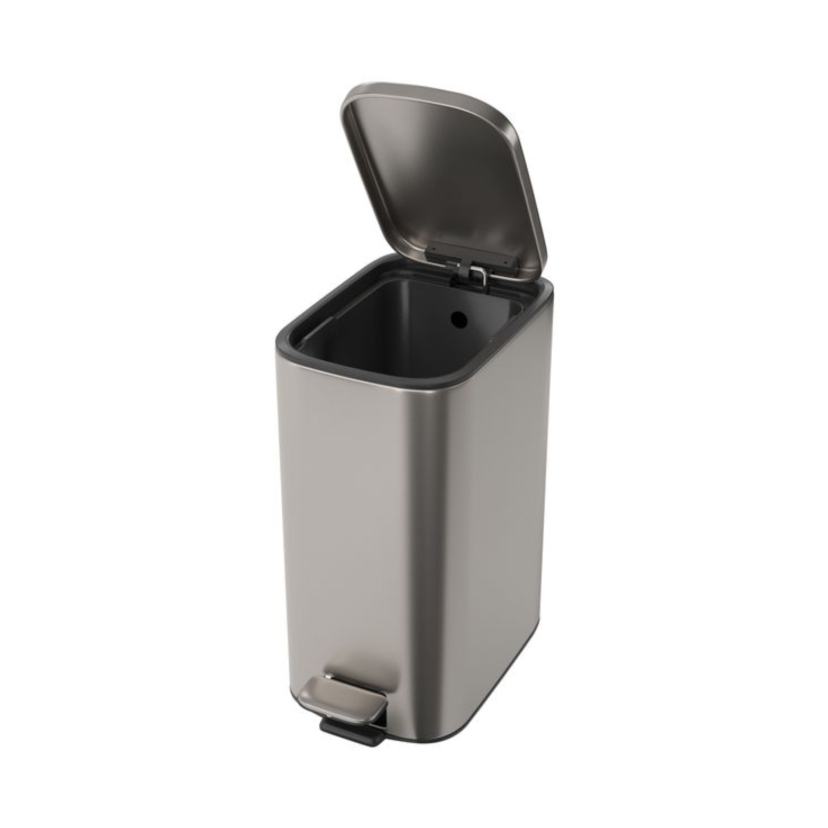 Lixeira Quadrada com Pedal 11,5L Deca Inox 1005.QUA.11.INX