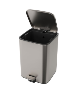 Lixeira Quadrada com Pedal 18L Deca Inox 1005.QUA.18.INX