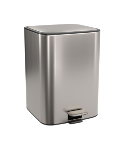 Lixeira Quadrada com Pedal 18L Deca Inox 1005.QUA.18.INX
