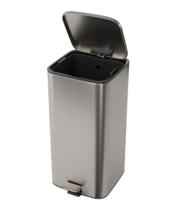 Lixeira Quadrada com Pedal 28L Deca Inox 1005.QUA.28.INX