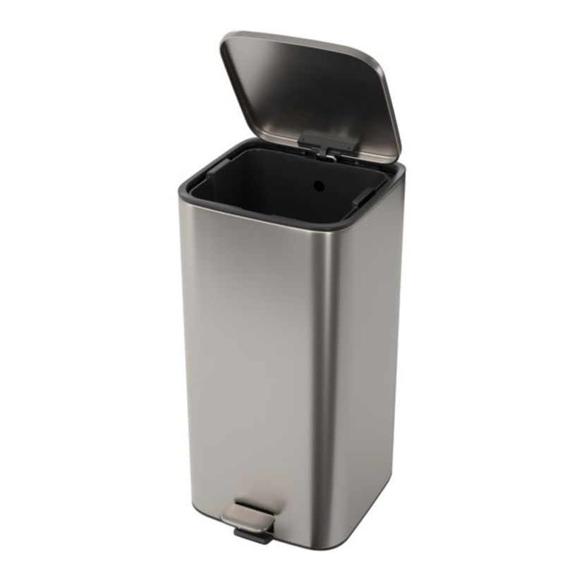 Lixeira Quadrada com Pedal 28L Deca Inox 1005.QUA.28.INX