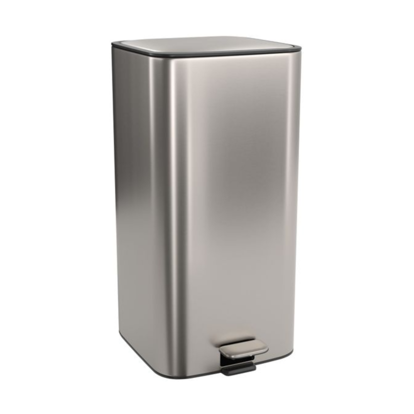 Lixeira Quadrada com Pedal 28L Deca Inox 1005.QUA.28.INX