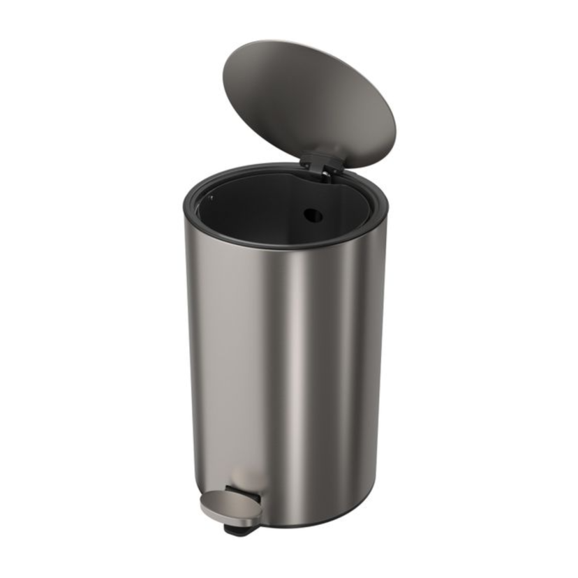 Lixeira Redonda com Pedal 12L Deca Inox 1005.RED.12.INX