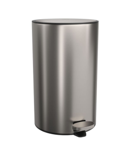 Lixeira Redonda com Pedal 12L Deca Inox 1005.RED.12.INX