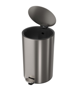 Lixeira Redonda com Pedal 20L Deca Inox 1005.RED.20.INX