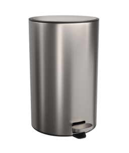 Lixeira Redonda com Pedal 20L Deca Inox 1005.RED.20.INX