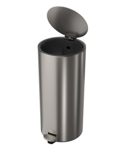 Lixeira Redonda com Pedal 30L Deca Inox 1005.RED.30.INX