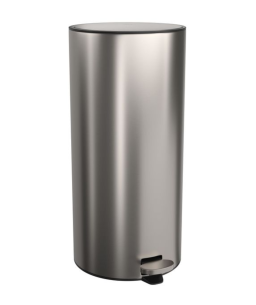 Lixeira Redonda com Pedal 30L Deca Inox 1005.RED.30.INX