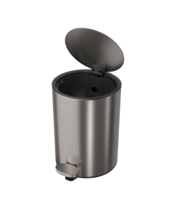 Lixeira Redonda com Pedal 5L Deca Inox 1005.RED.5.INX