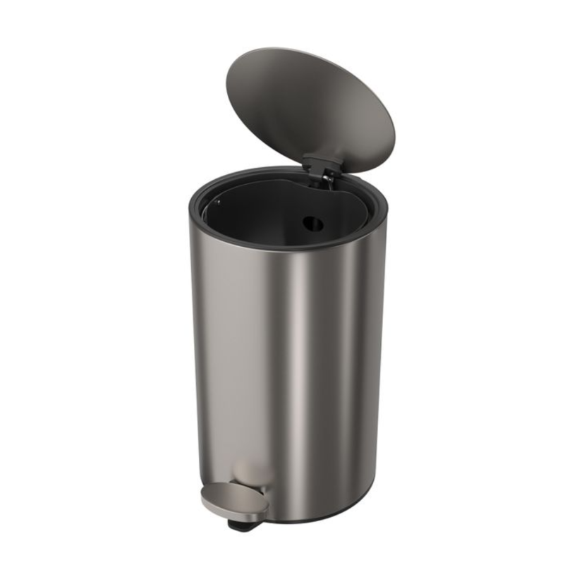 Lixeira Redonda com Pedal 8L Deca Inox 1005.RED.8.INX