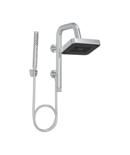 Chuveiro Quadrado com Desviador e Ducha Manual Cromado Deca Select Eco 1933.C.DES