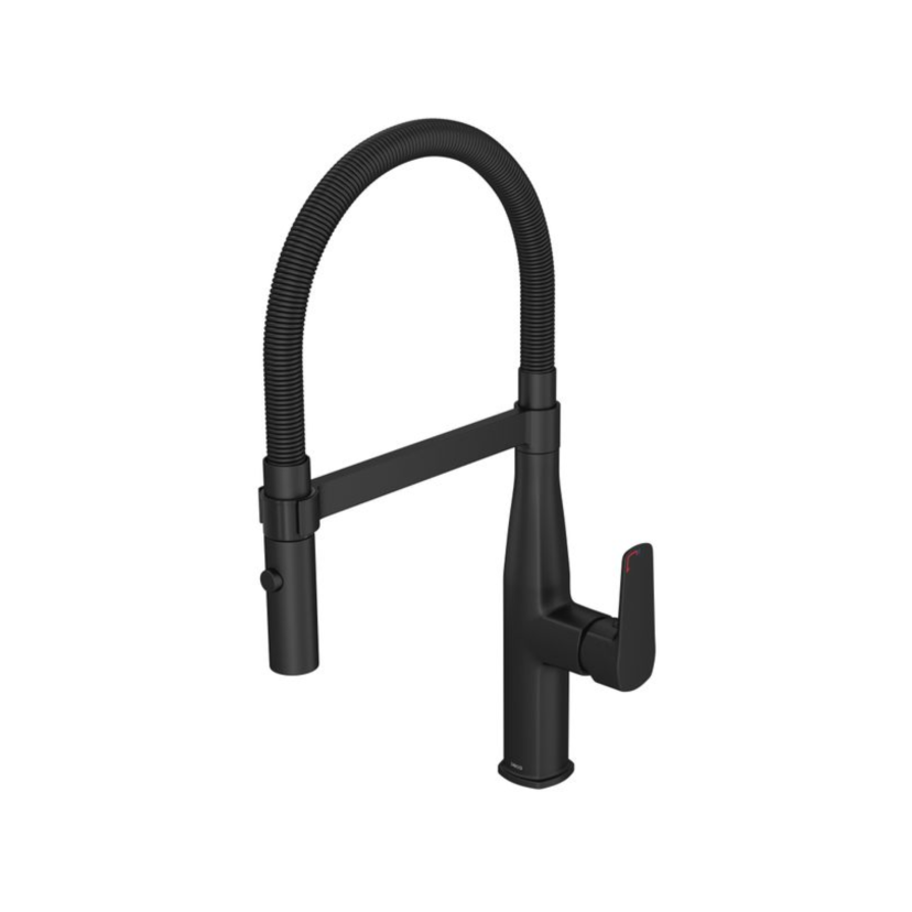 Misturador Monocomando de Mesa para Cozinha Black Matte Deca Level Gourmet 2275.BL.MT