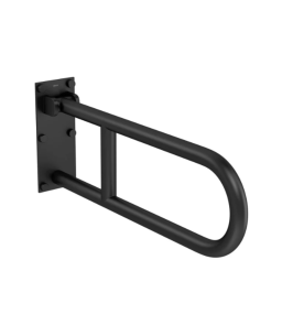 Barra de Apoio Lateral Articulada Deca Conforto 60cm Black Matte 2315.BL.060.MT
