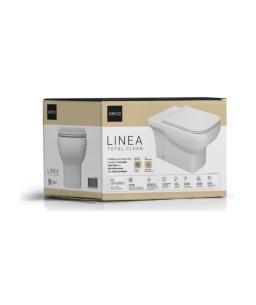 Kit Completo Bacia Convencional Branco Linea Total Clean deca KP.8910.17