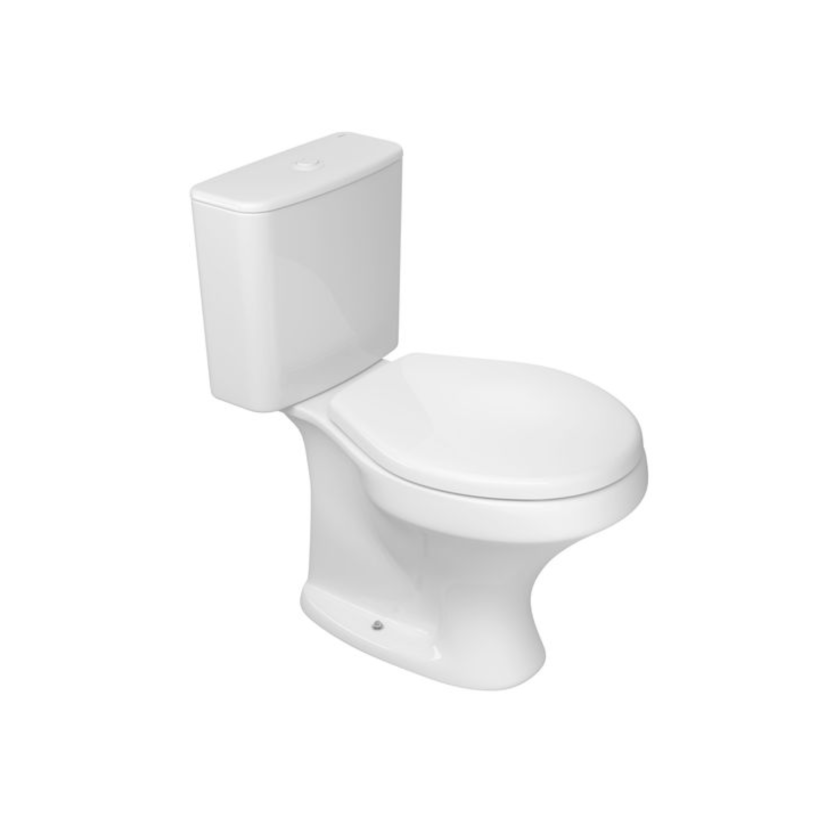 Kit completo Bacia com Caixa Acoplada Monocromática Branco Deca Ravena KP.919.BR.17