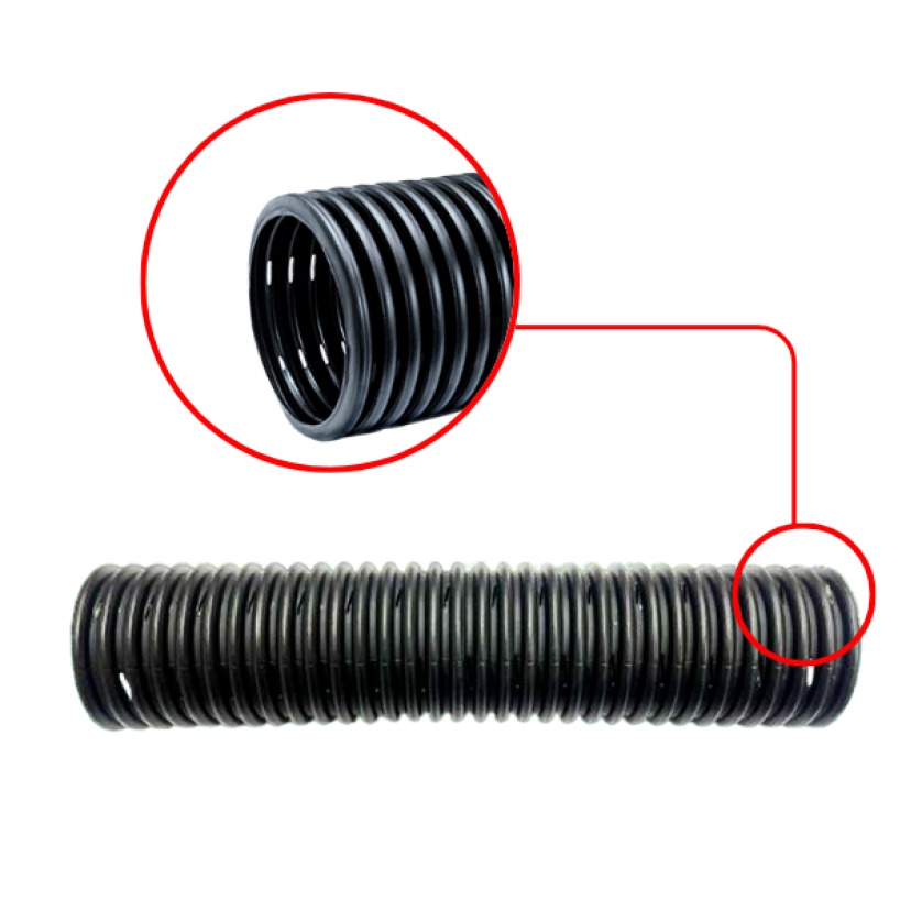Tubo Dreno Corrugado para Drenagem PEAD 100MM com 50mts Cimflex