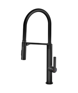 Monocomando para Cozinha Ônix com Mangueira Preto Doc 90006957156