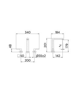 Misturador de Mesa para Lavatório DocolStillo Níquel Escovado 90008204044 Misturador de Mesa para Lavatório DocolStillo Níquel Escovado 90008204044