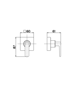 Acabamento para registro DocolBase 1/2", 3/4" e 1" Docol Stillo Níquel Escovado 00823944