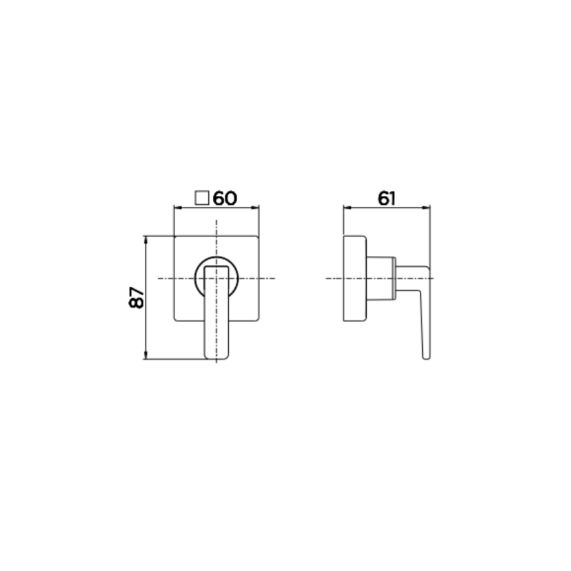 Acabamento para registro DocolBase 1/2", 3/4" e 1" Docol Stillo Níquel Escovado 00823944 Acabamento para registro DocolBase 1/2", 3/4" e 1" Docol Stillo Níquel Escovado 00823944