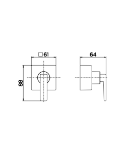 Acabamento para registro base Deca 1/2", 3/4" e 1" DocolStillo Níquel Escovado 00824144 Acabamento para registro base Deca 1/2", 3/4" e 1" DocolStillo Níquel Escovado 00824144