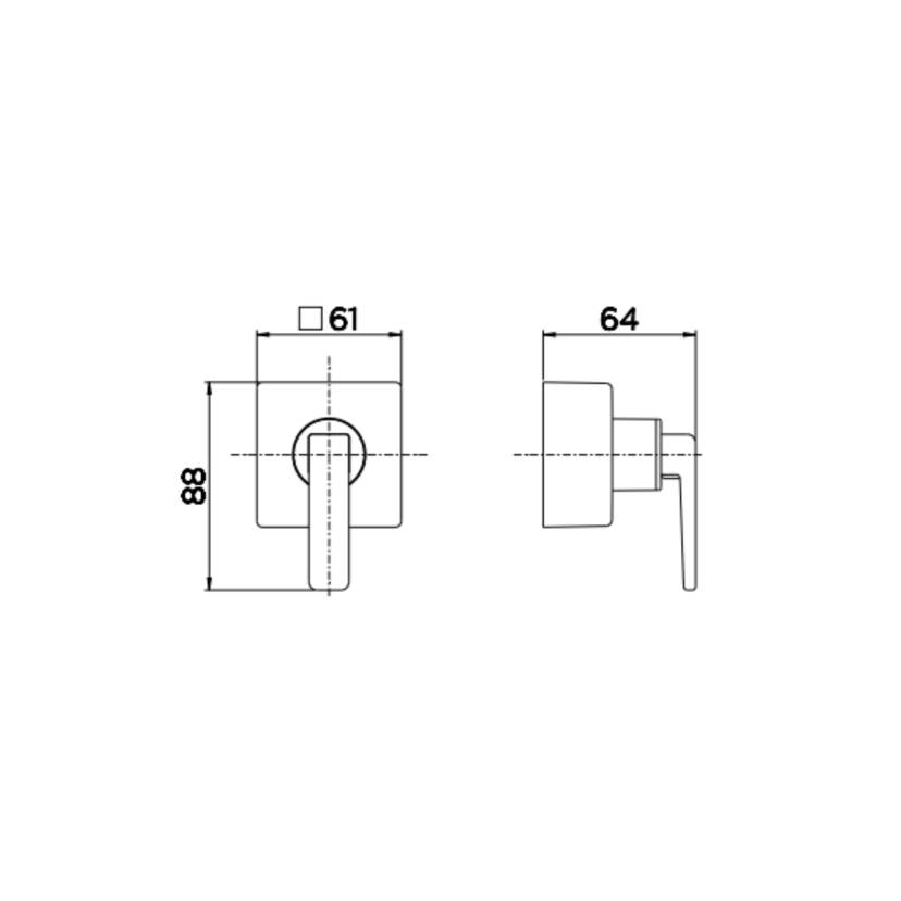Acabamento para registro base Deca 1/2", 3/4" e 1" DocolStillo Níquel Escovado 00824144 Acabamento para registro base Deca 1/2", 3/4" e 1" DocolStillo Níquel Escovado 00824144