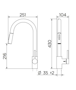 Misturador Monocomando para Cozinha Spice Pro Ônix 90020718156