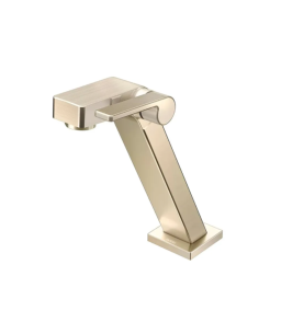Torneira bica baixa de mesa para lavatório DocolStillo Níquel Escovado 00820244 Torneira bica baixa de mesa para lavatório DocolStillo Níquel Escovado 00820244