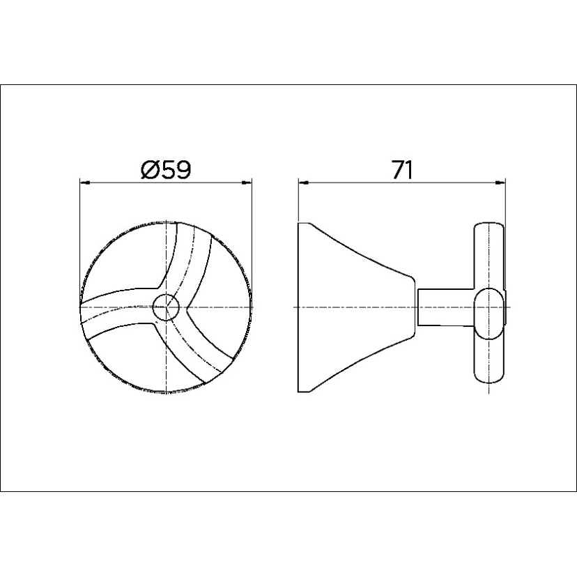 Acabamento para registro DocolBase 1/2", 3/4" e 1" Docol Primor 00675306