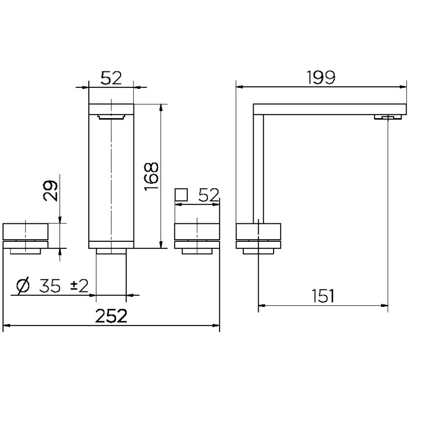 Misturador para banheiro Minima 00918506