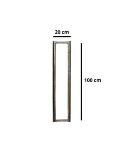 Caixilho para Ralo Retangular 100x20cm de Ferro Fundido