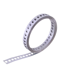Fita Perfurada de Aço Carbono 19mm X 0,40mm X 10 metros 