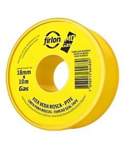 Fita Veda Rosca Gas 18mm x  10m Firlon 101561