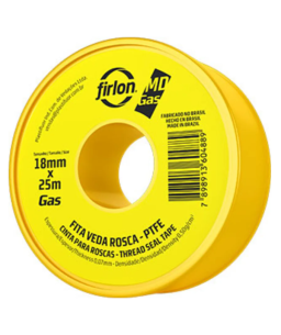 Fita Veda Rosca Gas 18mm x  25m Firlon 101562