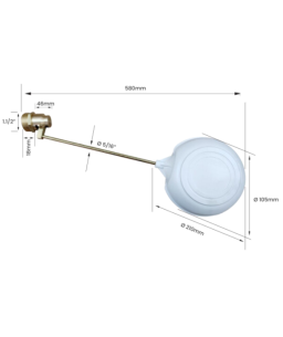 Torneira de Boia 1.1/2"  Balão Plástico Garden 11354PG