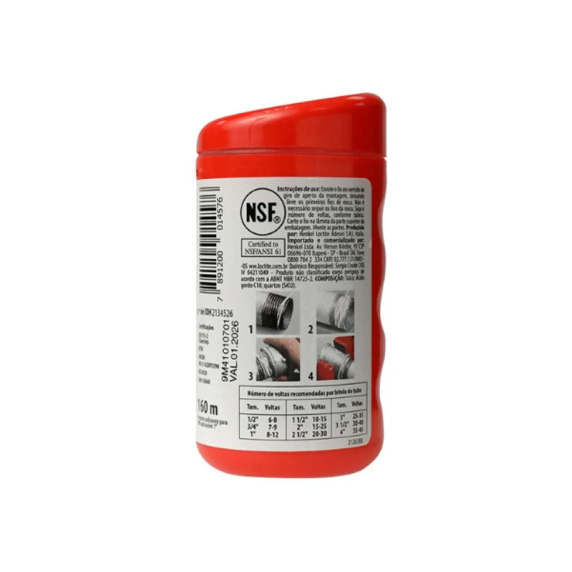 Fio Veda Rosca Loctite 55 com 160 metros Henkel