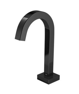 Torneira Tube Mesa Touchless Bica Baixa Lavatorio Deca Black Noir 1785.BL.TUB.NO.SNS