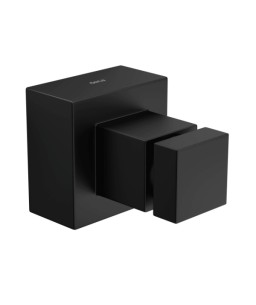 Acabamento Registro Gaveta Grande 1 1/4" e 1 1/2" Deca Cubo Black Matte 4900.BL86.GD.MT