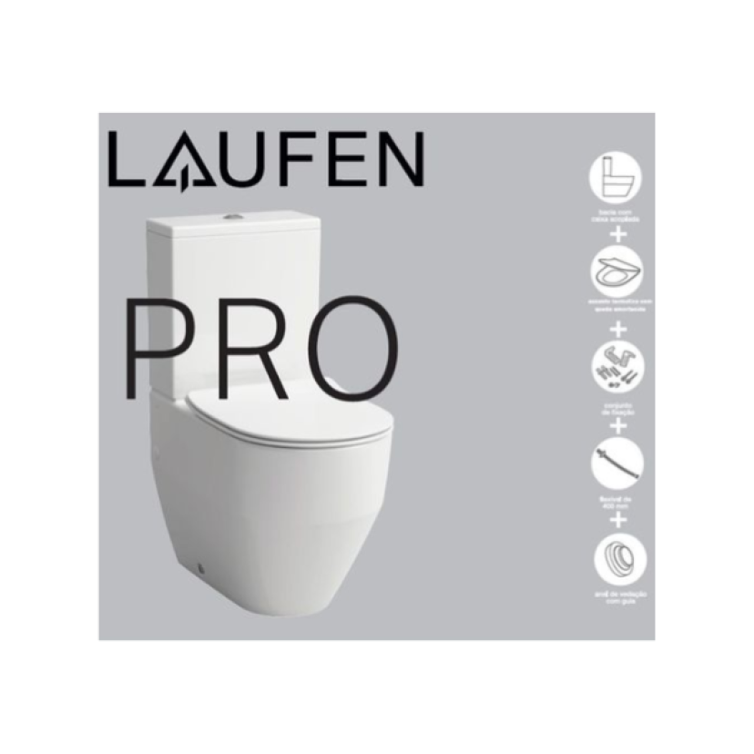 Kit Bacia com Caixa Acoplada Laufen Pro Branco