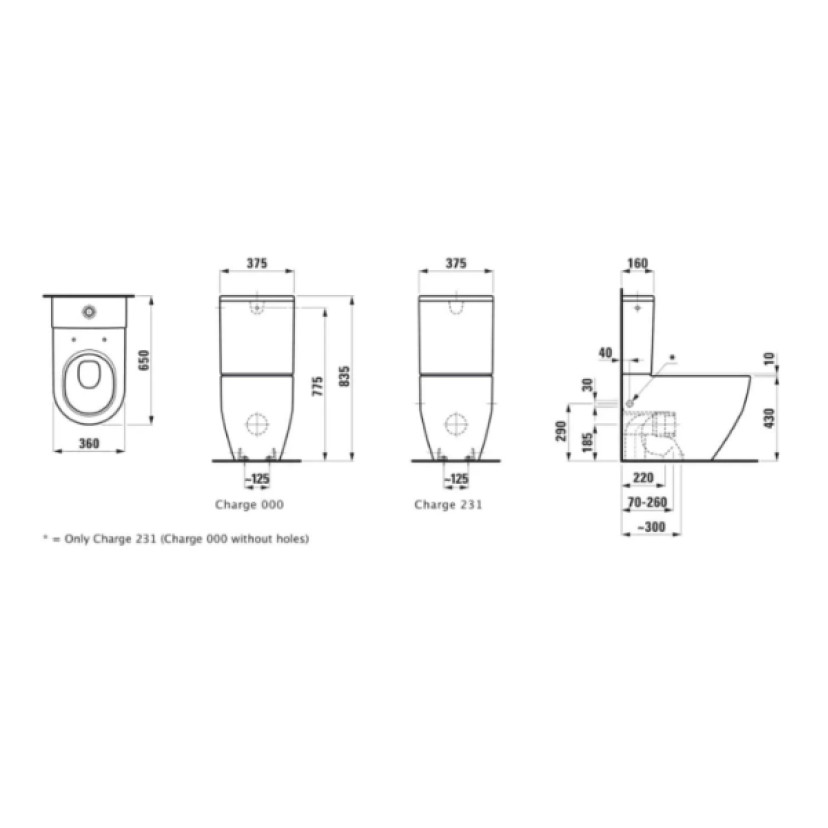 Kit Bacia com Caixa Acoplada Laufen Pro Branco
