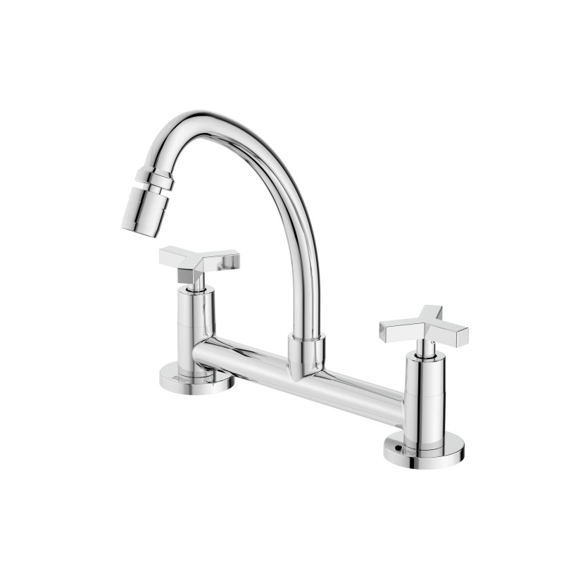 Misturador Para Cozinha De Mesa Bica Móvel Com Arejador Articulado Up B5009CLCRB