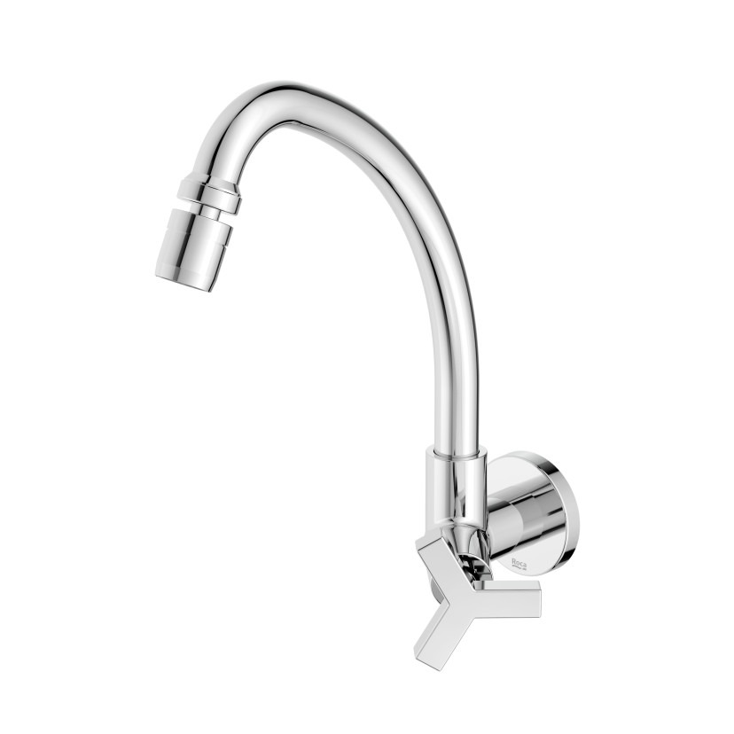 Torneira Para Cozinha De Parede Bica Móvel Com Arejador Articulado Up B5012CLCRB