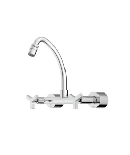Misturador Para Cozinha De Parede Bica Móvel Com Arejador Articulado Up B5010CLCRB