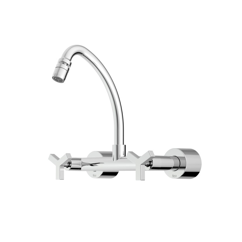 Misturador Para Cozinha De Parede Bica Móvel Com Arejador Articulado Up B5010CLCRB