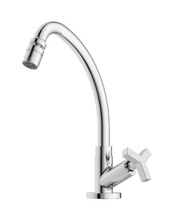 Torneira Para Cozinha De Mesa Bica Alta Móvel Com Arejador Articulado Up B5011CLCRB